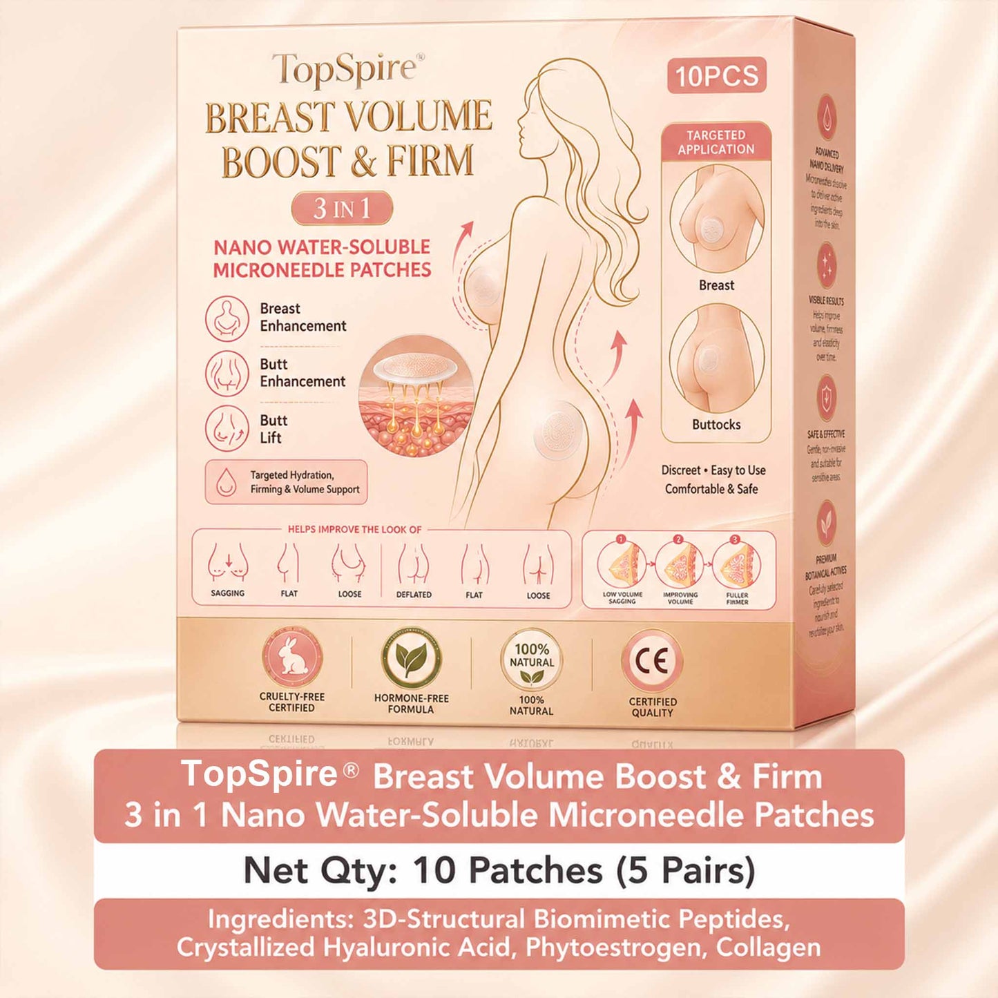 💥TopSpire® 💥Targeted Breast Enhancement Advanced Nano Microneedle Patch💥💥💥
