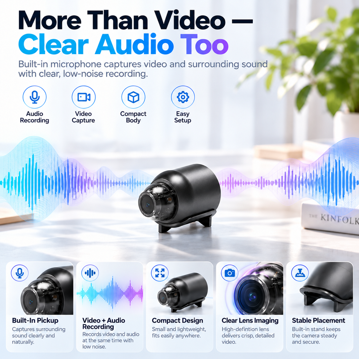 Mini Security Camera – One Tiny Camera. 170° Wide View. Night Vision. Instant Alerts. Total Peace of Mind. 👀🛡️🌙
