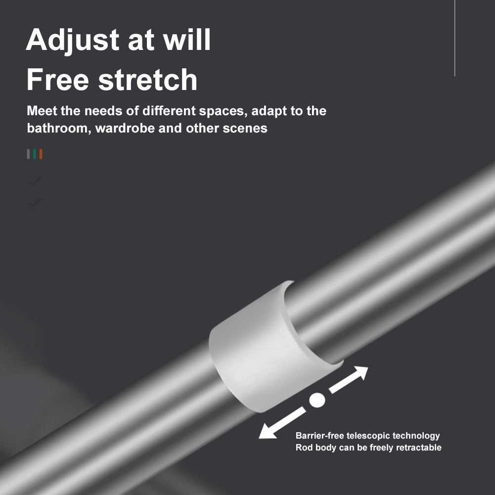 🏠 Drill-Free Adjustable Tension Rod – Expand Storage Without Wall Damage ✨