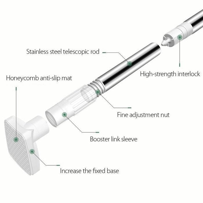 🏠 Drill-Free Adjustable Tension Rod – Expand Storage Without Wall Damage ✨