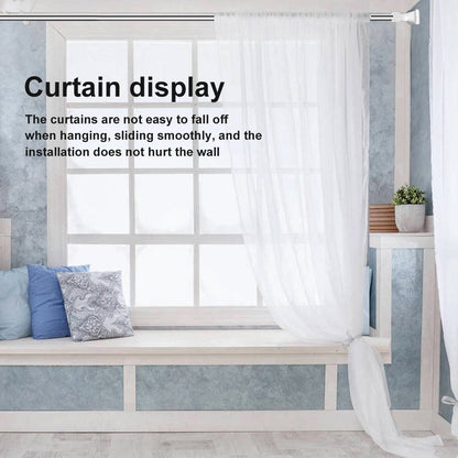 🏠 Drill-Free Adjustable Tension Rod – Expand Storage Without Wall Damage ✨