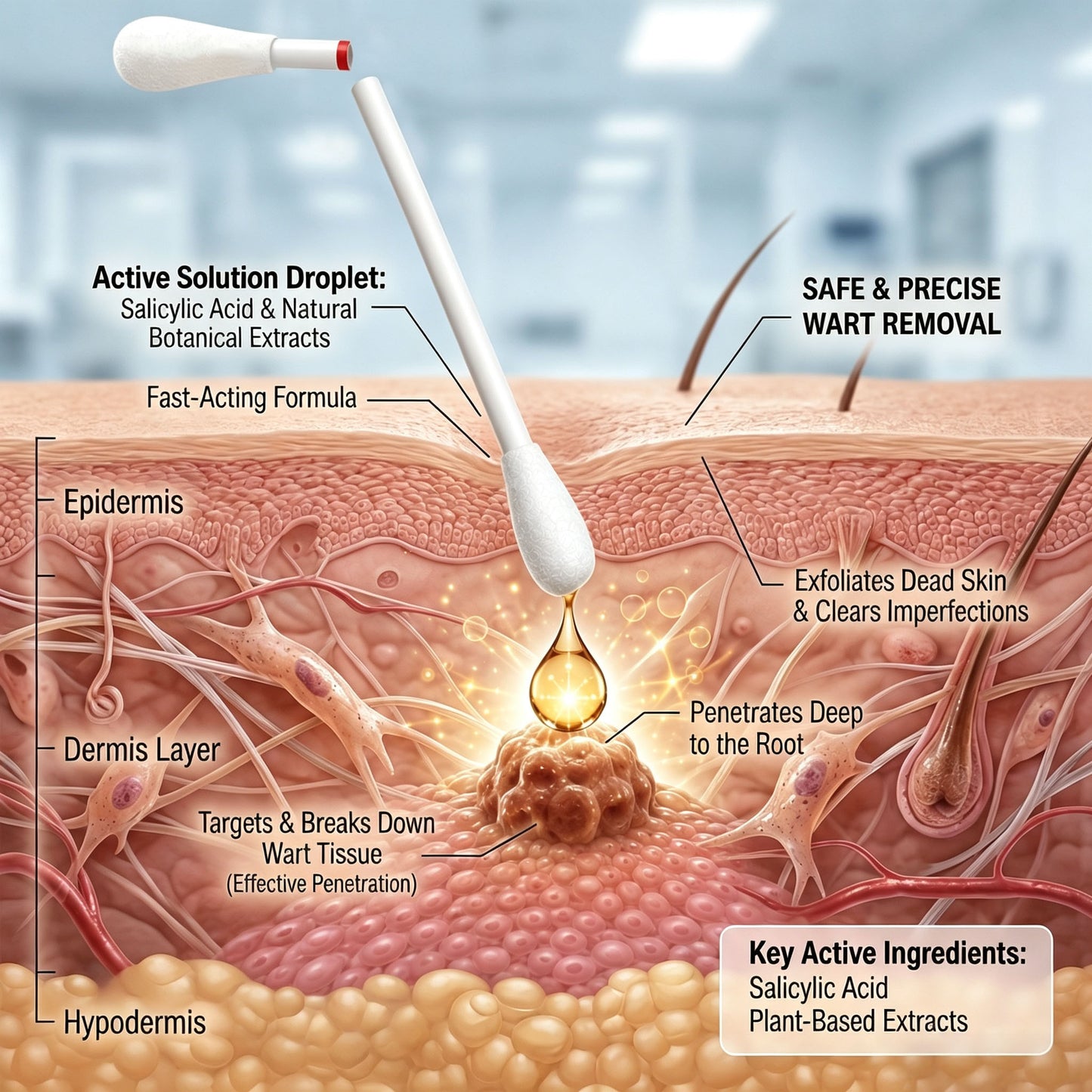 TopSpire® 👩‍⚕️7-Day 𝗦𝐤𝐢𝐧 𝐓𝐚𝐠 & 𝗪𝐚𝐫𝐭 𝐂𝐚𝐫𝐞 𝐏𝐫𝐞𝐜𝐢𝐬𝐢𝐨𝐧 𝐒𝐰𝐚𝐛𝐬（Individually Sealed, Single-Use）🔥 Visible Results in 7 Days—or Your Money Back! ✅💙