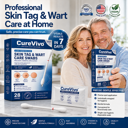 TopSpire® 👩‍⚕️7-Day 𝗦𝐤𝐢𝐧 𝐓𝐚𝐠 & 𝗪𝐚𝐫𝐭 𝐂𝐚𝐫𝐞 𝐏𝐫𝐞𝐜𝐢𝐬𝐢𝐨𝐧 𝐒𝐰𝐚𝐛𝐬（Individually Sealed, Single-Use）🔥 Visible Results in 7 Days—or Your Money Back! ✅💙