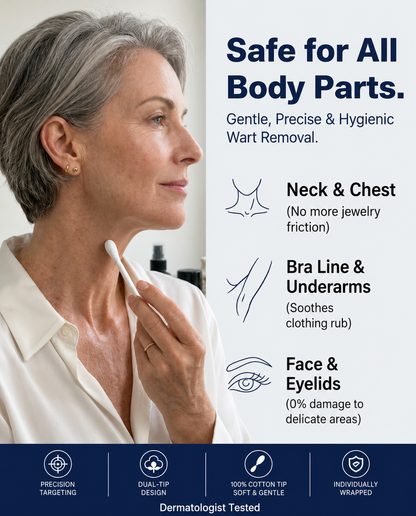 TopSpire® 👩‍⚕️7-Day 𝗦𝐤𝐢𝐧 𝐓𝐚𝐠 & 𝗪𝐚𝐫𝐭 𝐂𝐚𝐫𝐞 𝐏𝐫𝐞𝐜𝐢𝐬𝐢𝐨𝐧 𝐒𝐰𝐚𝐛𝐬（Individually Sealed, Single-Use）🔥 Visible Results in 7 Days—or Your Money Back! ✅💙