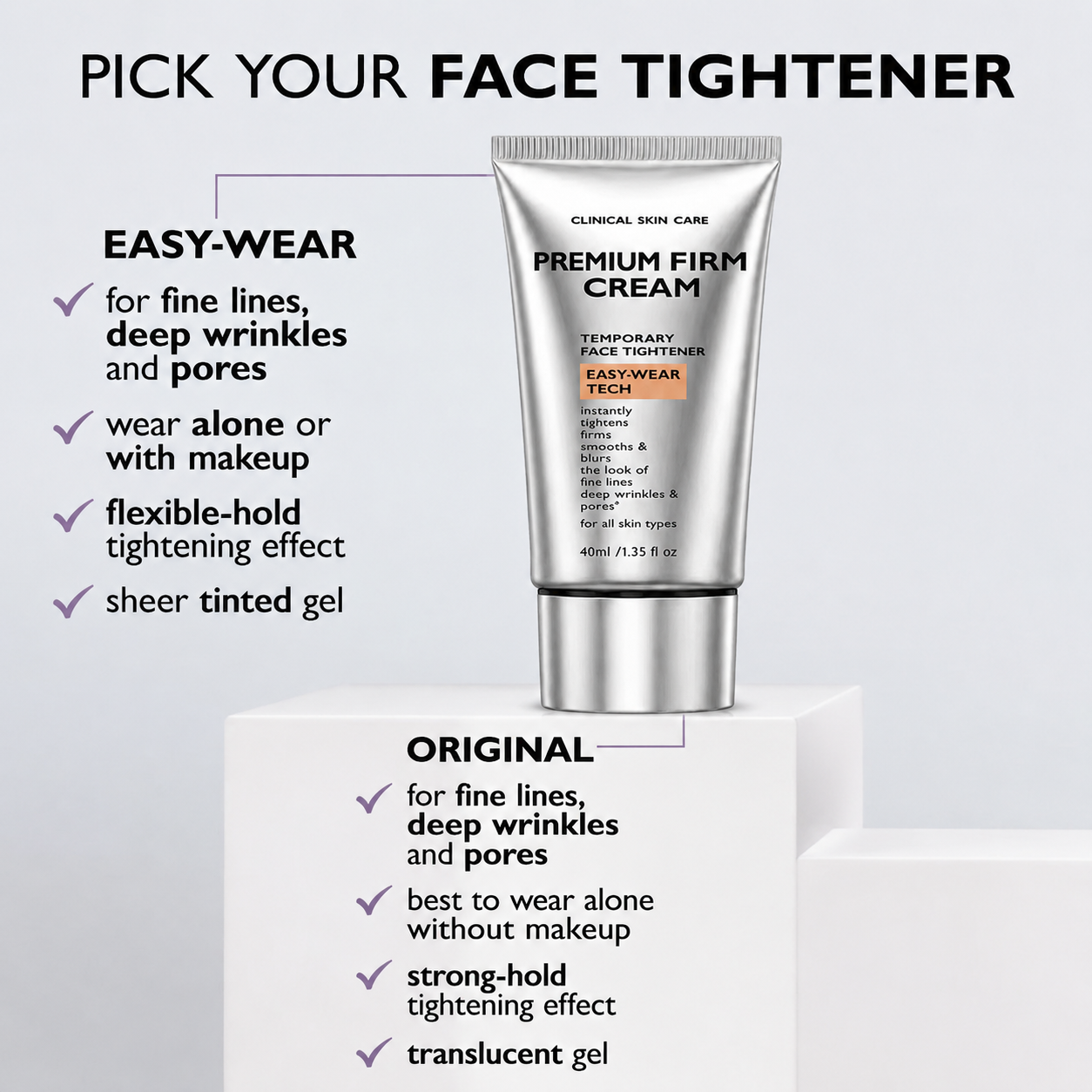 TopSpire™ Instant Firming Temporary Face Tightener Easy-Wear Formula