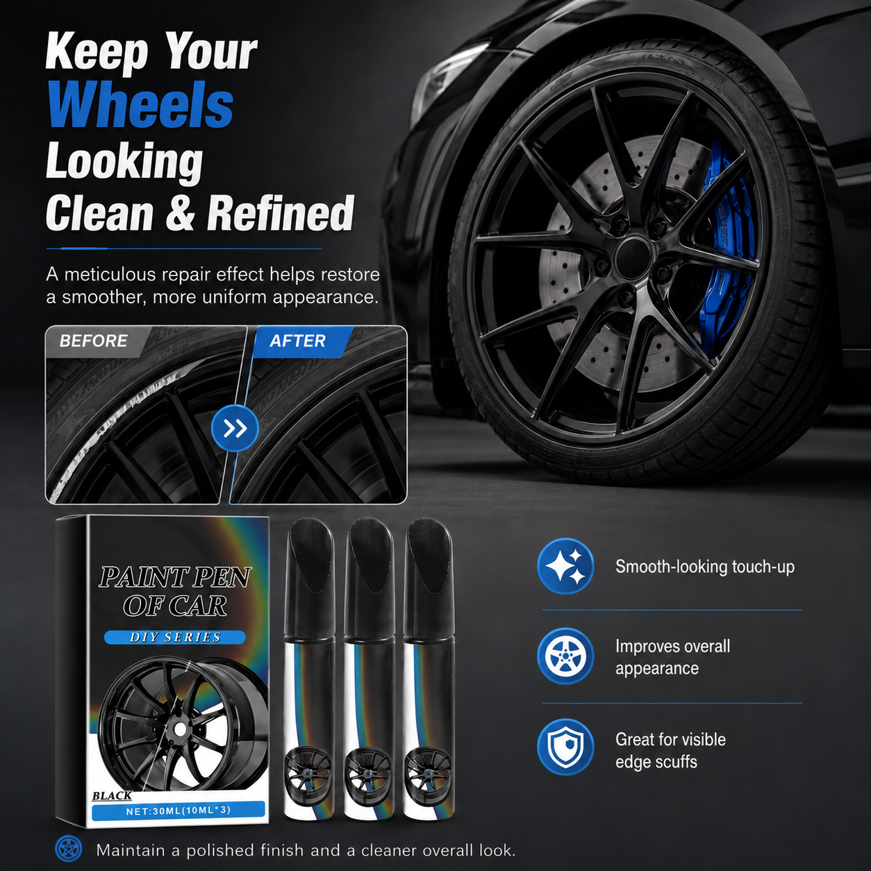 🖊️ Wheel Scratch Repair Pen