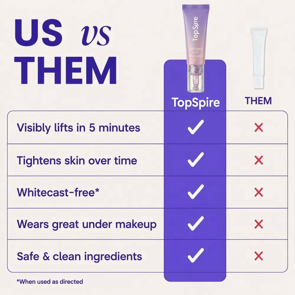 TopSpire Eye Bag Instant Eraser, Tightens, Firms, & Blurs Wrinkles