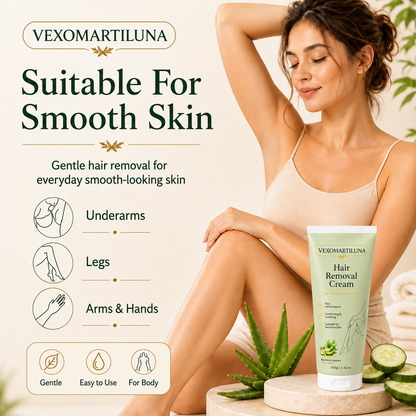 🔥VEXOMARTILUNA™ Natural Gentle Hair Removal Cream | For Women & Men, Sensitive Skin
