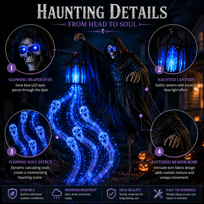 🧙‍♀️Animated Halloween Soul Harvester Garden Light Collection👻