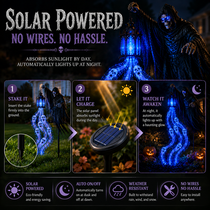 🧙‍♀️Animated Halloween Soul Harvester Garden Light Collection👻