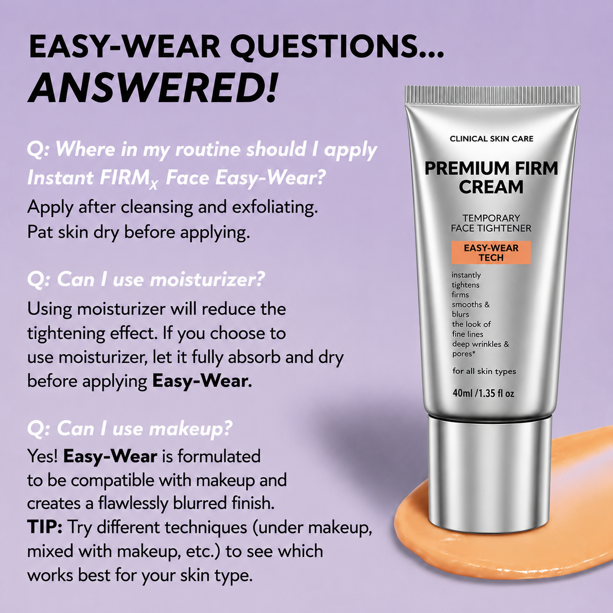 TopSpire™ Instant Firming Temporary Face Tightener Easy-Wear Formula