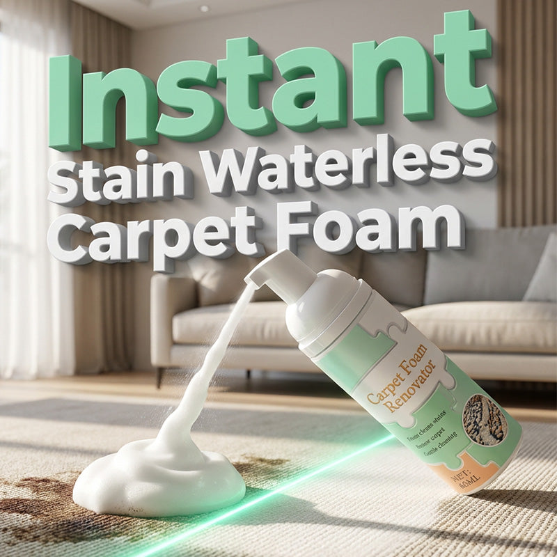 🔥 LAST DAY: Waterless Carpet Foam Stain Remover with Towel